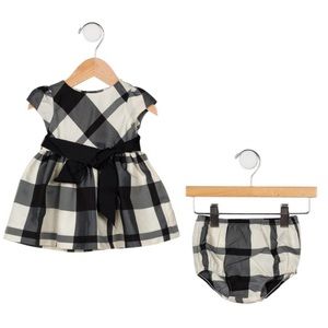 Ralph Lauren Girls plaid cap sleeve dress